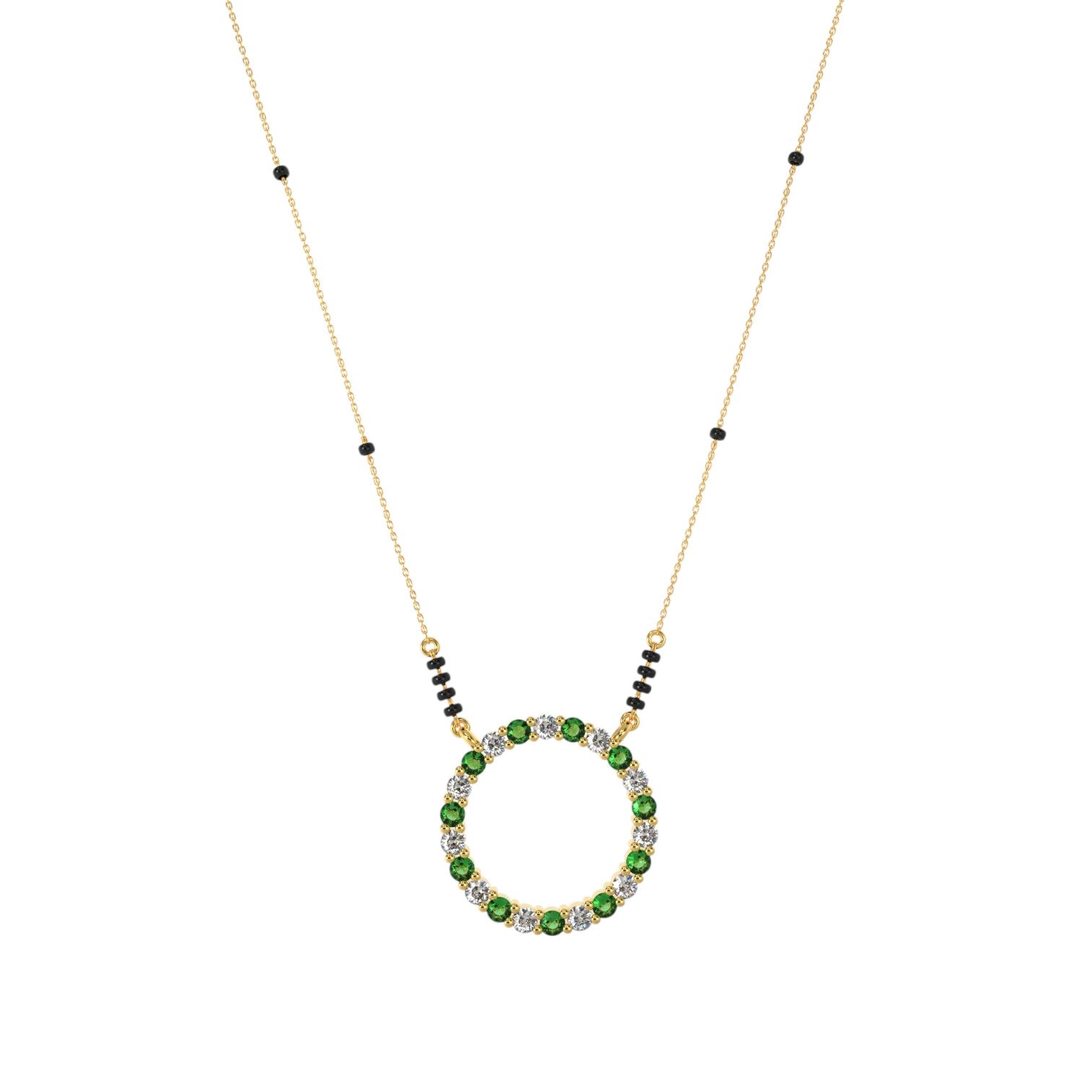 Classic 925 Sterling Silver Gold Plated CZ Stone Or Mangalsutra for Women By Kesardeep